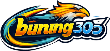Logo burung303 berwarna biru